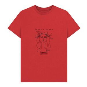 Picasso Unisex Adult War & Peace T-Shirt / Red